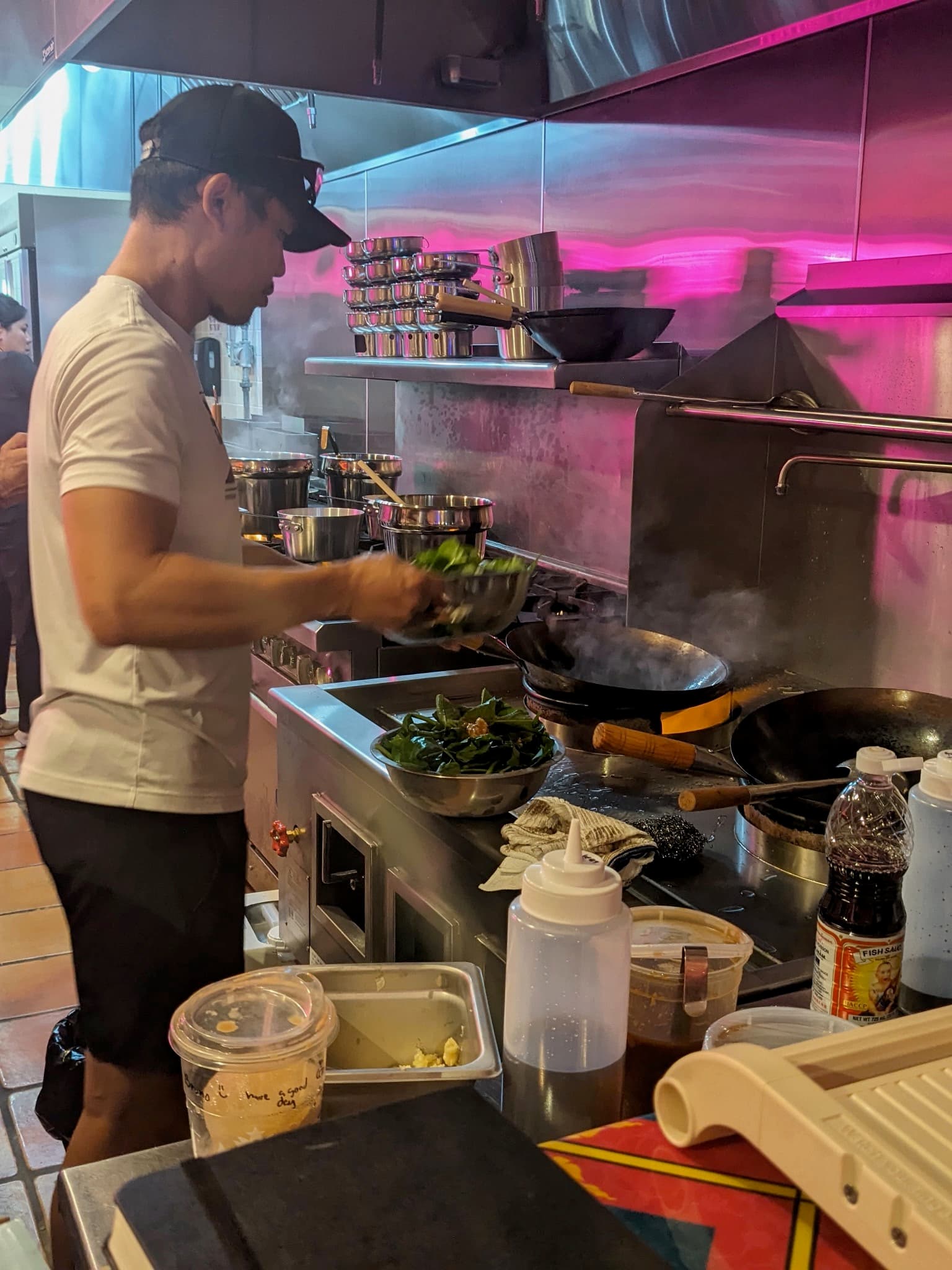 Chef Ono at work in the SOI kitchen